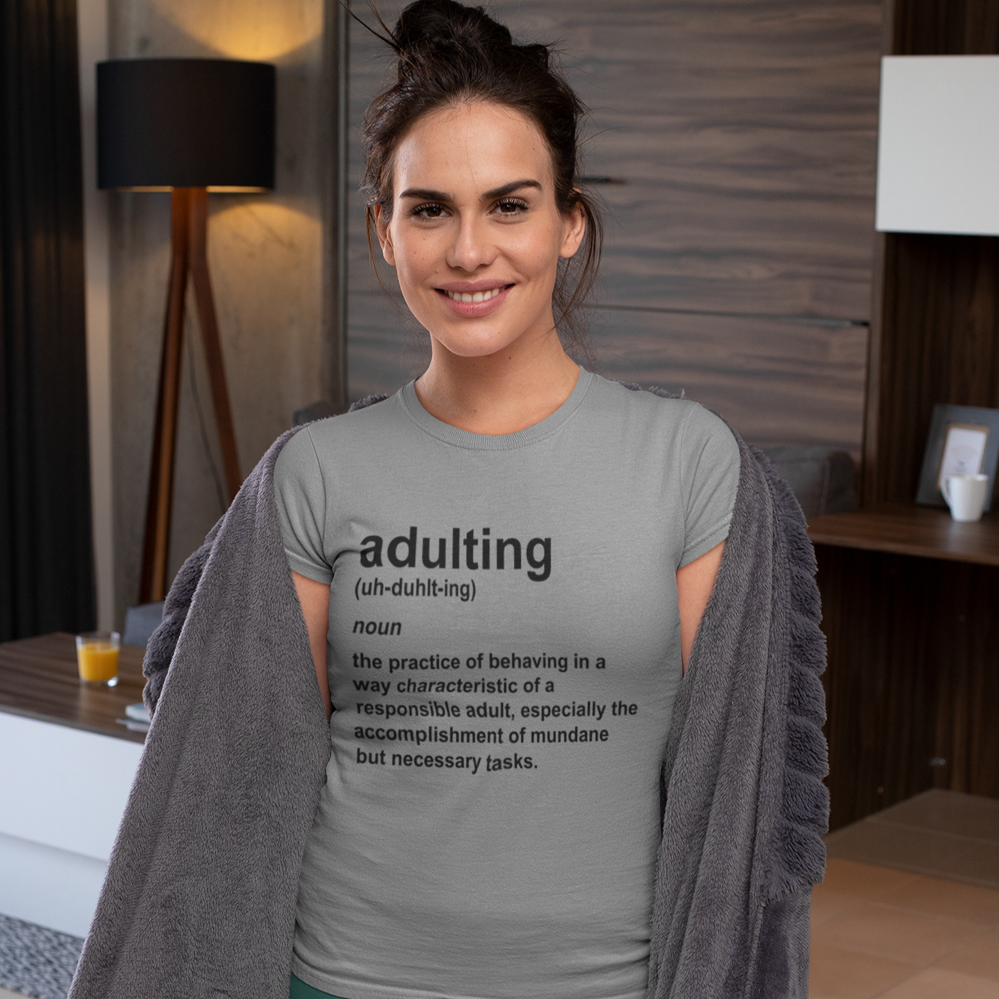 Adulting Definition - White Text