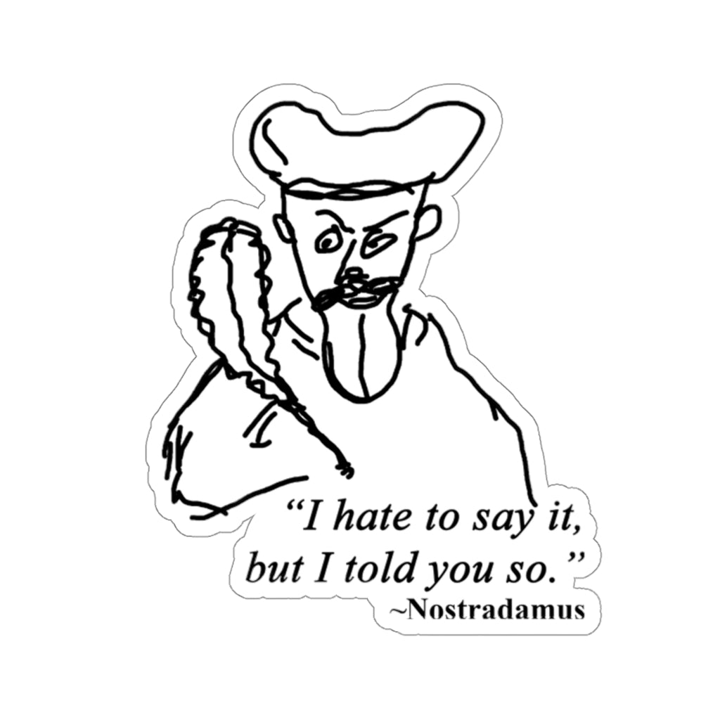 Nostradamus Sticker