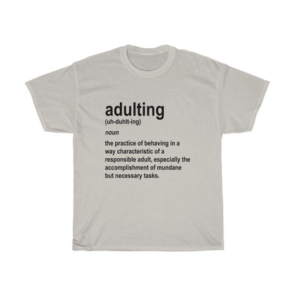 Adulting Definition - Black Text